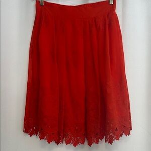 Eva Mendes for New York & Company Orange A-Line Skirt